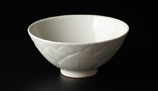 colored white porcelain tea bowl