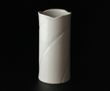 colored white porcelain tubular vase