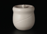 grayish white porcelain water jar