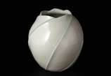 colored white porcelain vase